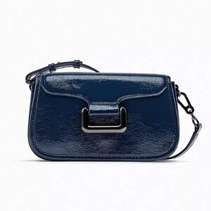 Zara Blue Crossbody Bag with Adjustable Strap